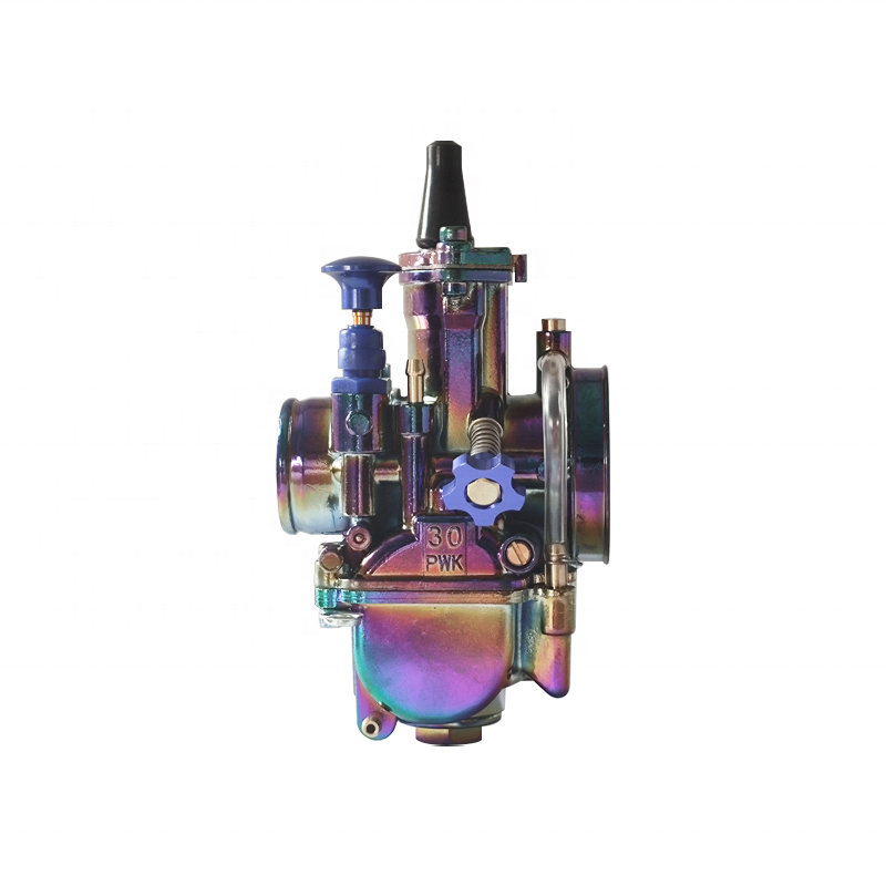 Colorful PWK Motorcycle Carburetor 21 24 26 28 30 32 34mm Racing Carburetor with Power Jet for 2:4-Stroke Engine Motorcycle ATV3