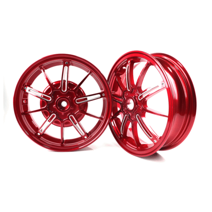For Vespa GT/GTS/GTV Super 125-300cc 12 Inch Front & Rear Motorcycle Mag Wheels Rims Kit Dual Disc Brakes - New Design Factory