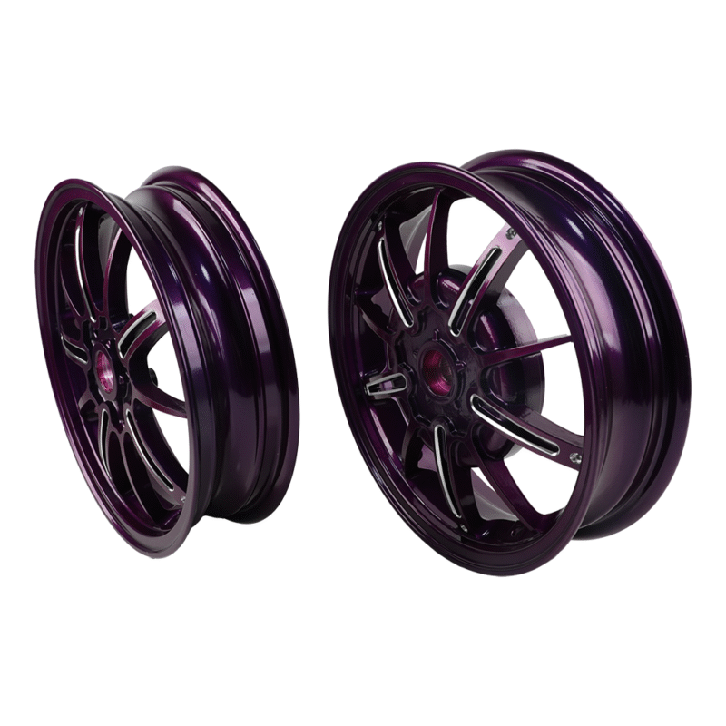 For Vespa GT:GTS:GTV Super 125-300cc 12 Inch Front & Rear Motorcycle Mag Wheels Rims Kit Dual Disc Brakes - New Design Factory5