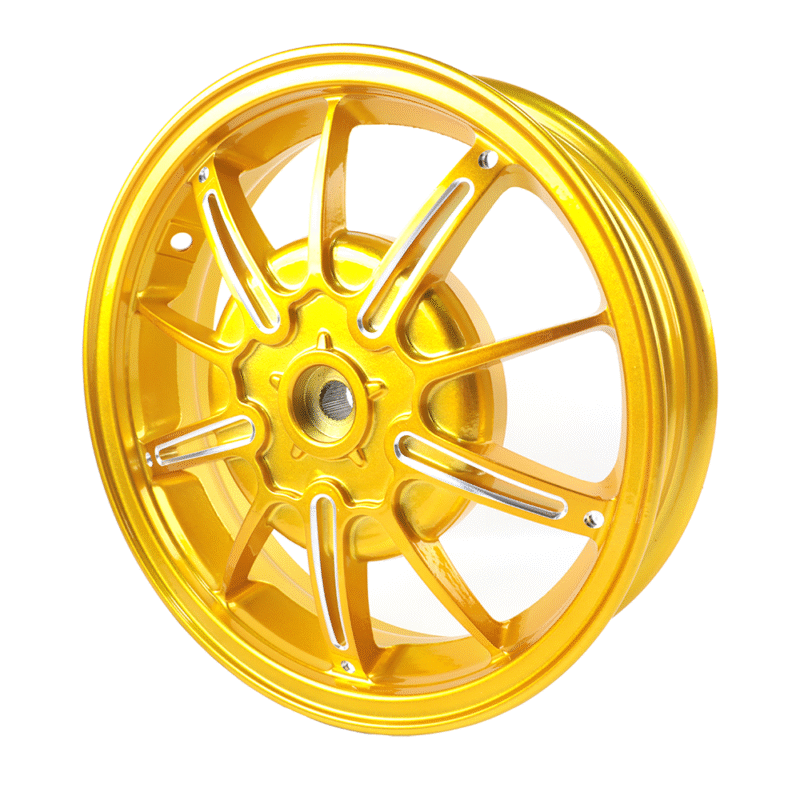 For Vespa GT:GTS:GTV Super 125-300cc 12 Inch Front & Rear Motorcycle Mag Wheels Rims Kit Dual Disc Brakes - New Design Factory6