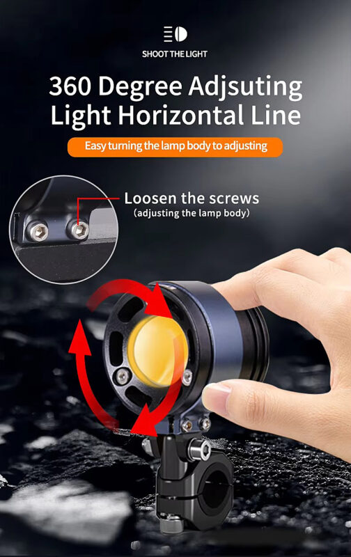 Hot Sale Factory Price L3 Led Spotlight for Motorcycle with Dual Color Light and Waterproof Function High and Low Beam 60W 12V12