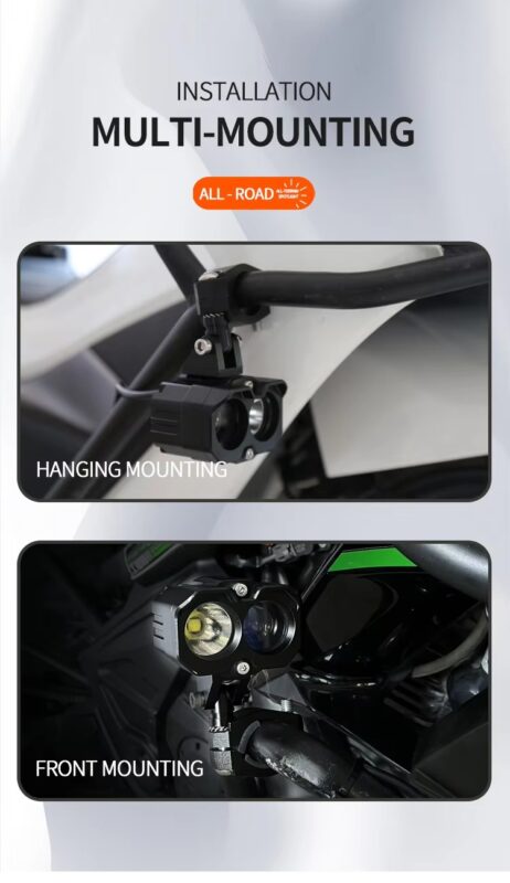 Hot Sale High Quality 150W High and Low Beam Motorcycle Spotlight for Scooter ADV Off-road Wide Range Yellow and White Light10