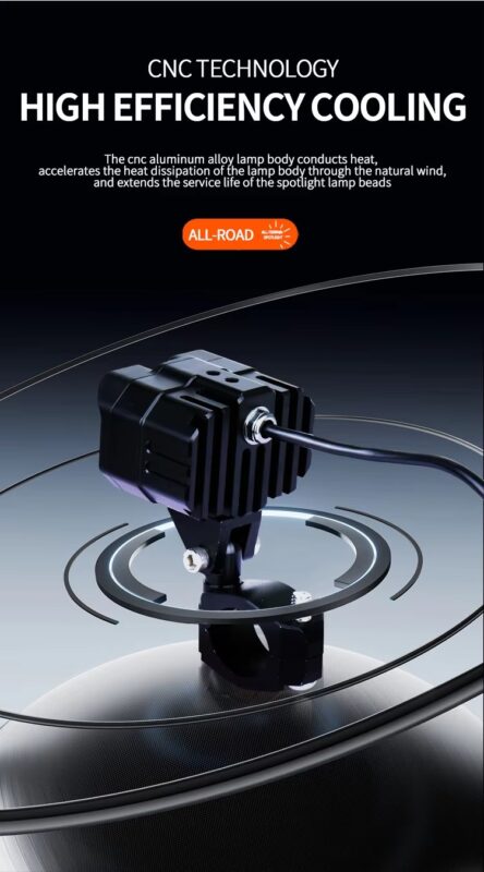 Hot Sale High Quality 150W High and Low Beam Motorcycle Spotlight for Scooter ADV Off-road Wide Range Yellow and White Light15