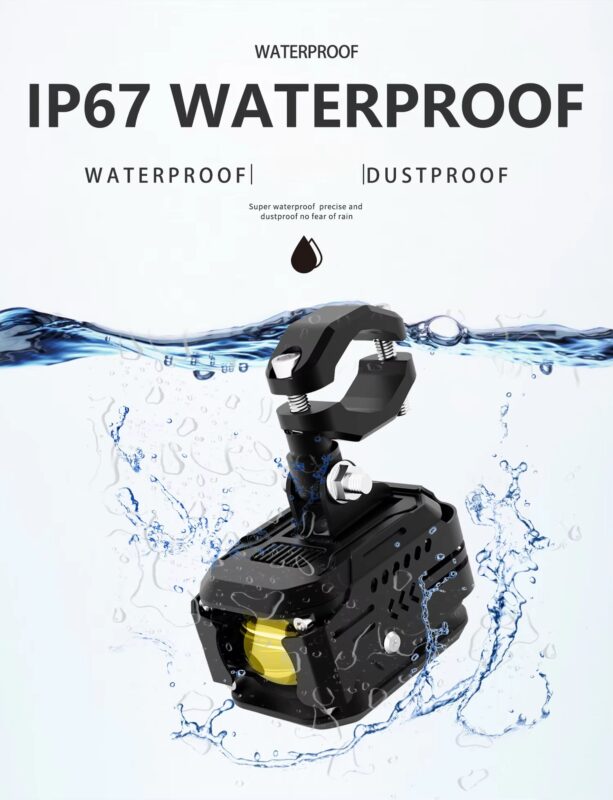 L1 90W Waterproof Electric Bicycle Fog Lamp 12-90V Aluminum Alloy Motorcycle LED Spotlight With Wire Switch High Low Beam16
