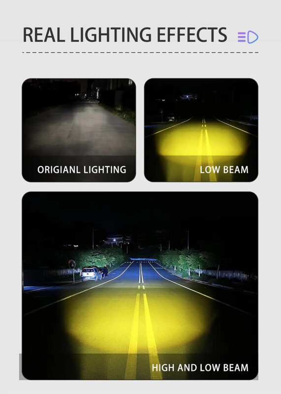 L4 100W Waterproof E-BIKE Fog Lamp 12-90V Aluminum Alloy Motorcycle LED Spotlight with Wire Switch High Low Beam Scooter8