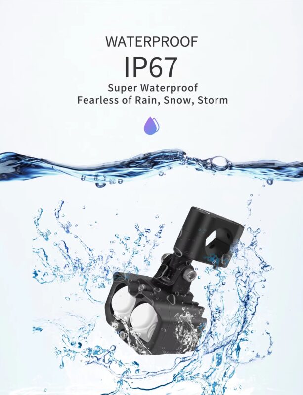 L5 120W Waterproof Electric Bicycle Fog Lamp 9-90V Aluminum Alloy Motorcycle LED Spotlight Wireless Switch Dual Color15