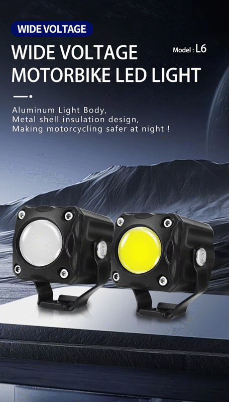 L6 60W Waterproof IP67 Fog Lamp 9-90V Aluminum Alloy Motorcycle LED Spotlight with Wire Switch High Low Beam Motorcycle11