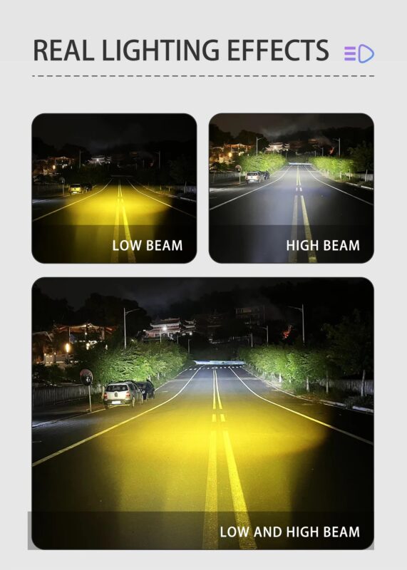 X6 40W Waterproof Electric Bicycle Fog Lamp 12-90V Aluminum Alloy Motorcycle LED Spotlight with Wire Switch High Low Beam10