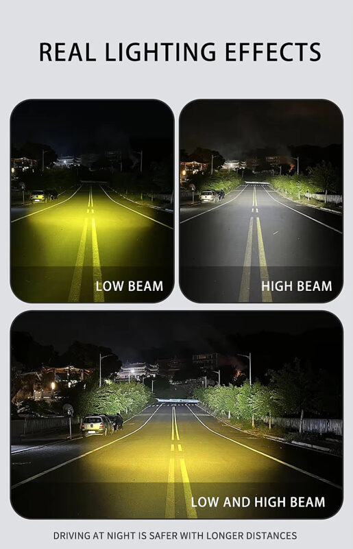 X8 40W Waterproof Electric Bicycle Fog Lamp 12-90V Aluminum Alloy Motorcycle LED Spotlight with Wire Switch High Low Beam11